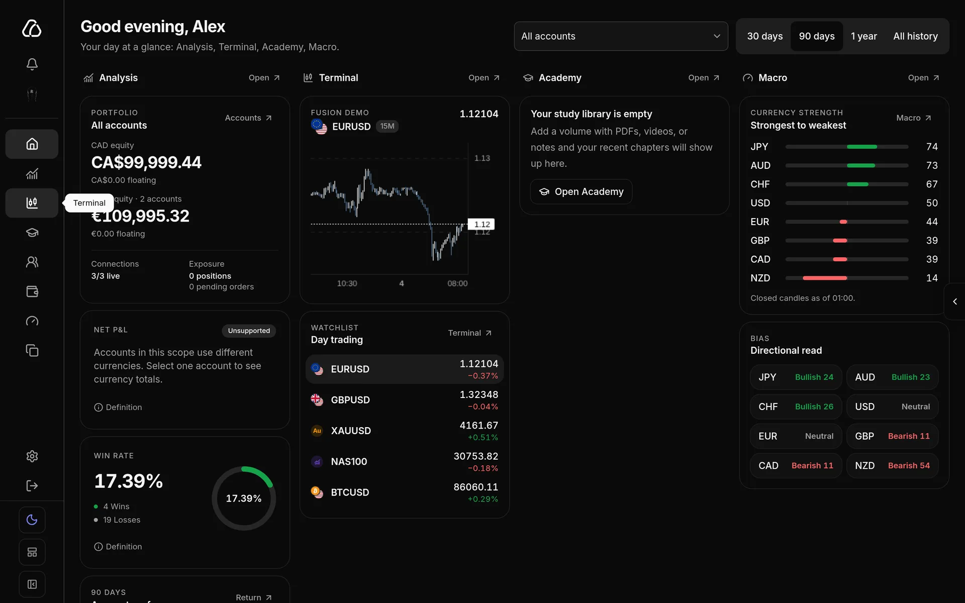 Collapsed sidebar showing module icons only, with a tooltip naming one of them